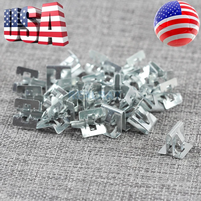 25pcs Garnish Interior Trim Piston Ring Clips For 1994-17 GM 15748479 1/2"x5/8"
