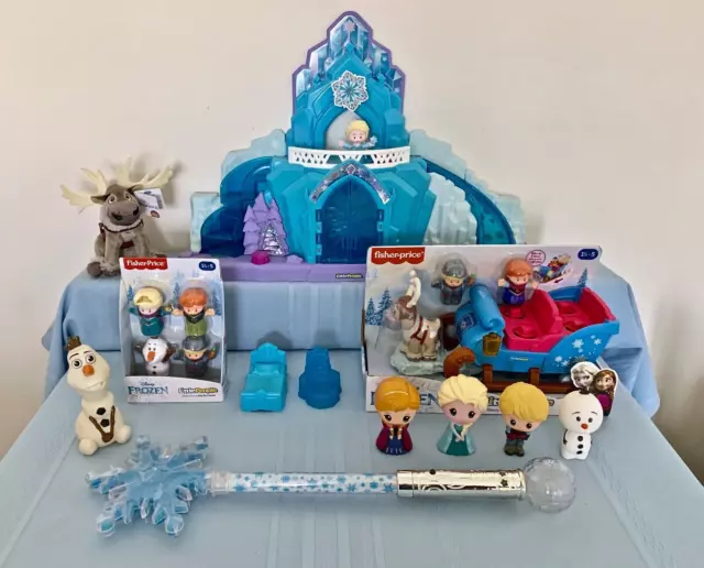 Fisher Price Little People Disney Frozen Elsa's Ice Palace Castle, Sleigh & Wand