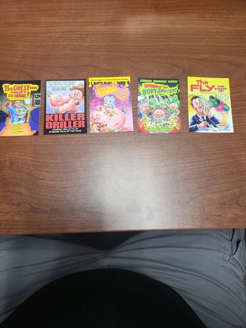 2015 GARBAGE PAIL KIDS 30TH ANNIVERSARY set HORROR FILM STICKER CARDS