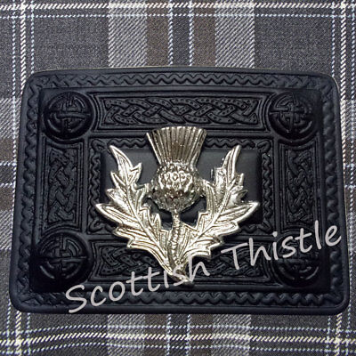 Cardo Fibbia Cintura Kilt Scozzese Cardo Crest Antico Finitura/Cintura / 