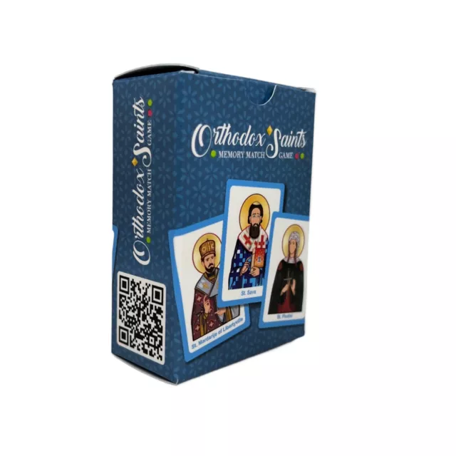 Orthodox Saints Cards Family Card Matching Game,  Orthodox Gift for Children