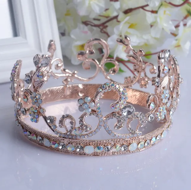 Lusso alto 7 cm regina matrimonio sposa gioielli per capelli cerchio per capelli corona diadema tiara