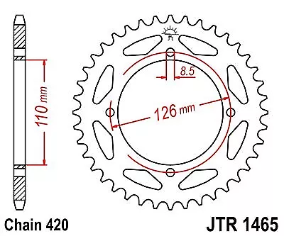 (R146546) Corona JT 1465 de acero con 46 dientes