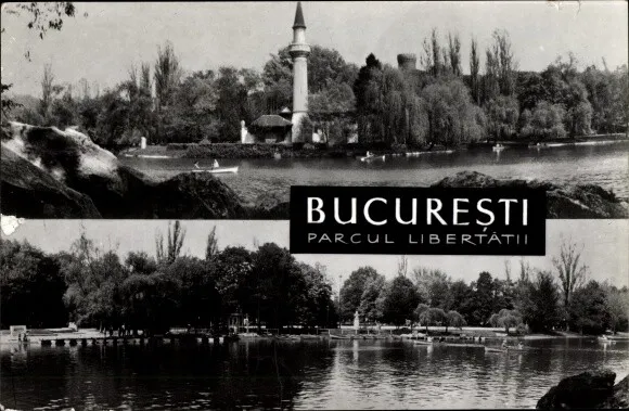 Ak București Bukarest Rumänien, Stadtansichten, Turm, Park,... - 3694173