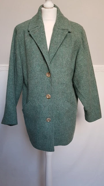 DUNEDIN TRADITION EWM Edinburgh woollen mill Ladies Coat Size 14 green wool 36.00 PicClick UK