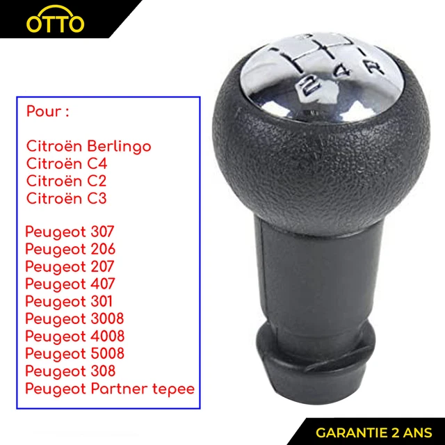Pommeau De Levier De Vitesse 5 Vitesses Pour Citroën Berlingo 2 & Peugeot Partner II - Neuf, Marque JES