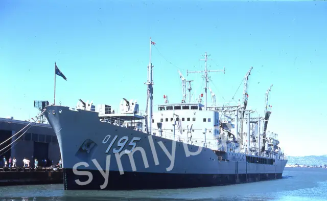 Photo Slide HMAS Supply (AO 195) Royal Australian Navy Ship, S.F.  1976