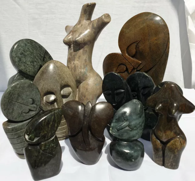 Job Lot/ Hand carved soapstone figures, 756nr. in total, various designs