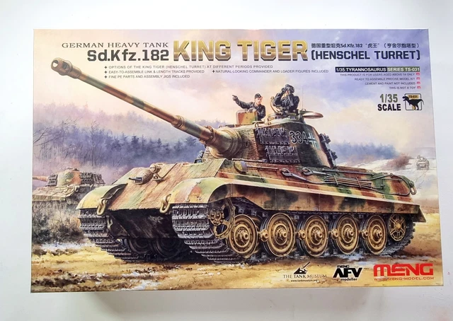 MENG TS-031 GERMAN Sd.Kfz.182 King Tiger Henschel Turm 1:35 NEU mit OVP ...