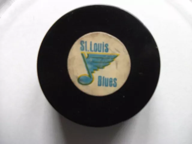Vintage Converse Ccm Art Ross Tyer St.louis Blues Game Puck Very Nice Condition