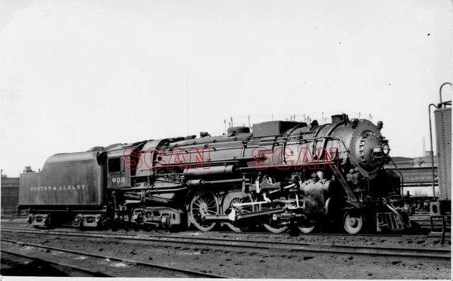 2BB999C RPPC 1930s/40s BOSTON & ALBANY RAILROAD 464 LOCO #603