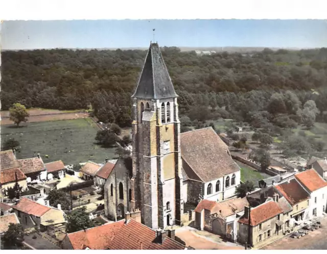 78 . n°sac10702 . SONCHAMP .L'église n°10 . en avion au dessus de . cpsm 10