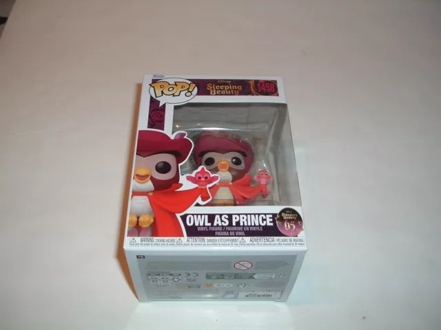 Funko Pop! Owl As Prince #1458~ Mint~ Disney Sleeping Beauty 65 Series~