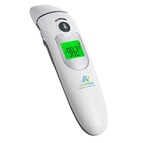 Amplim No Touch Professional Forehead and Ear Thermometer, Non-Contact Digital