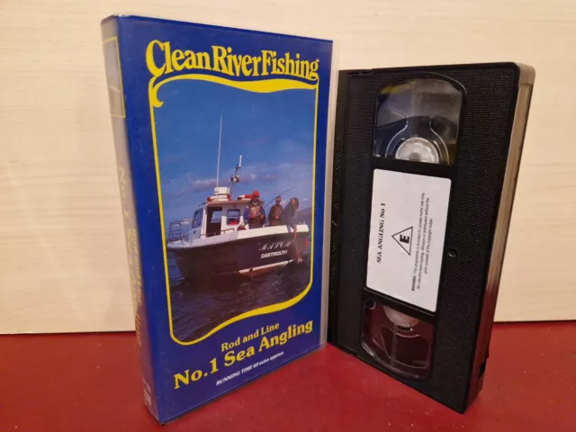 6 CLEAN RIVER Fishing VHS Videos (+ Treasures of El Dorado, Bob