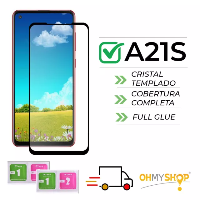 Protector Pantalla Samsung Galaxy A21S Cristal Vidrio Templado Dureza