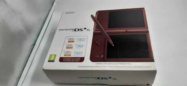 [BOITE + NOTICE] Console Nintendo DSi XL Bordeaux version ESP/ITA