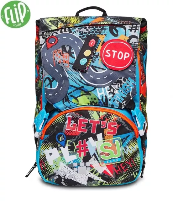 ZAINO ESTENSIBILE SCUOLA Seven SJ Boy Rushpack Nuova Collezione