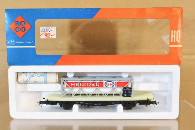 Wagon Plat Roco 47507 ÖBB 1:87 - Chargé Avec Tracteur Fendt - Occasion