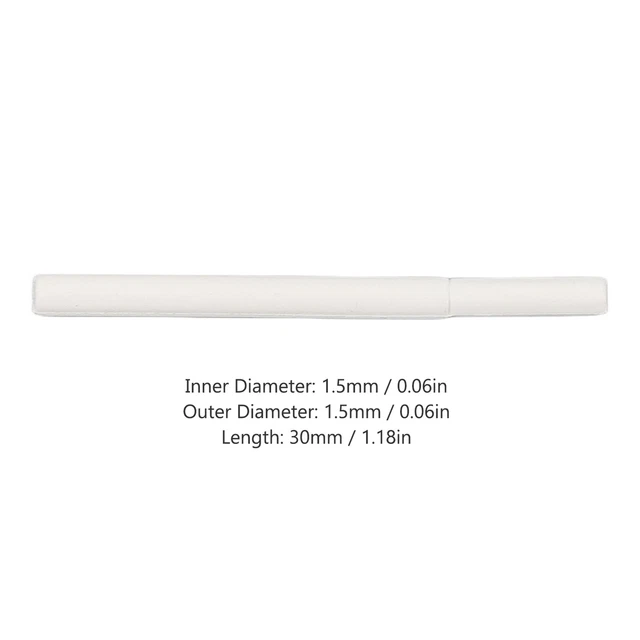 10 pz tubi apparecchi acustici 1,5 mm buona trasmissione audio fluorelastomero sostituzione GF0