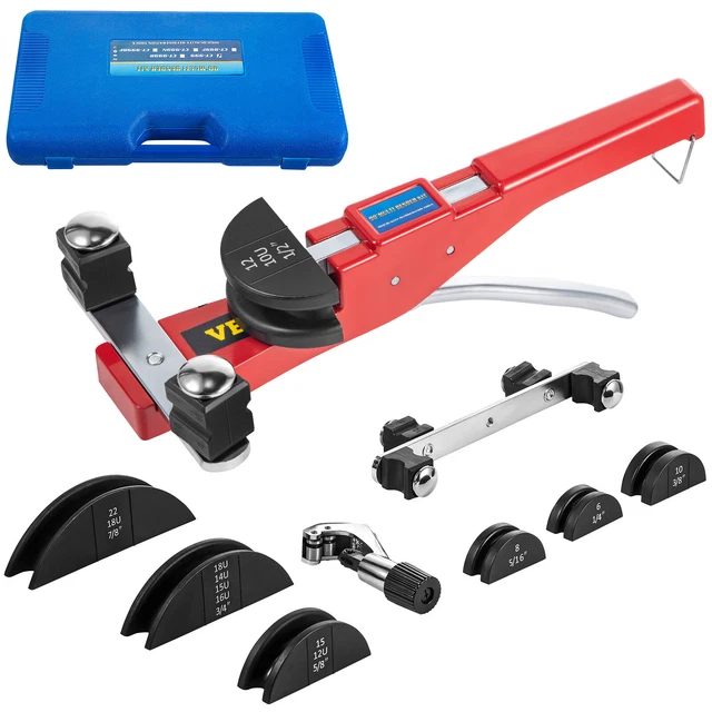 EBTOOLS cintreuse à cliquet Kit de cintrage de tubes 0‑90 degrés Kits de cintrage manuel de
