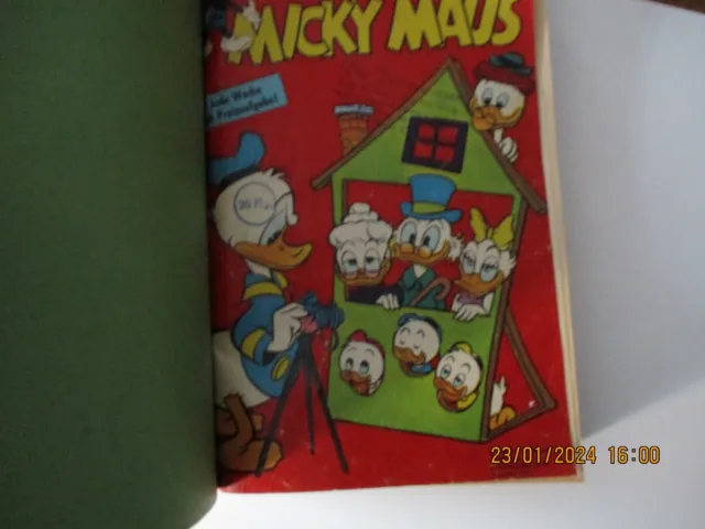 Konvolut Micky Maus Hefte 1961 in 1 Buch gefaßt