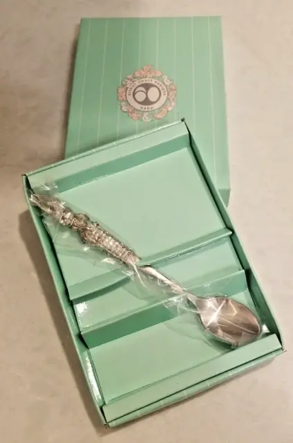 Arthur Court Designs Baby Feeding Spoon Bunny/Bow in box 4-622 Easter Retired