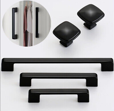 Black Fashion Furniture Handle Cabinet Handles Drawer Knobs Pulls Hardware#F