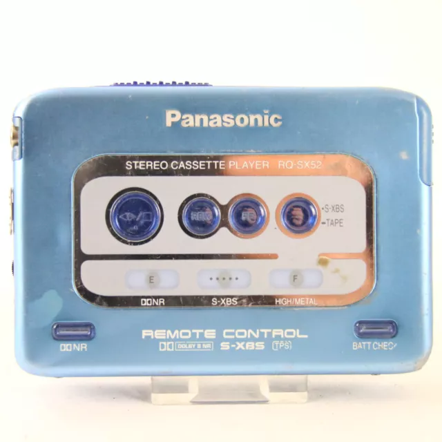 Tragbarer Cassette Player Recorder Panasonic RQ-SX52 Blau Defekt