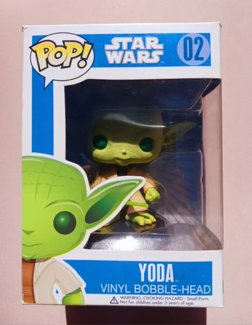 Funko Popl Star Wars Yoda #02 Blue Box Large Font 2012