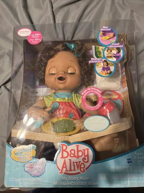 HASBRO BABY ALIVE My Baby Alive Interactive light Skin African