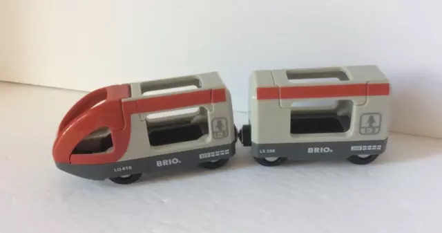 BRIO Rail & Road Travel train 2 cars from set #33209