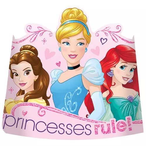 Disney Princesa Sueño Grande Papel Tiaras (8) Fiesta Cumpleaños Supplies Regalos