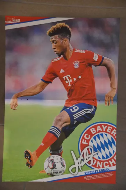 Poster Kingsley Coman A3 - Bayern Monaco & Cristiano Ronaldo - Juventus Torino