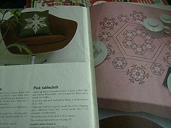 Snow Crystals In Embroidery Stitchery Booklet #1076-10 Snowflake Designs-Coats