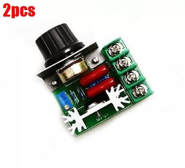 2Pcs Voltage Regulator 2000W Scr Motor Speed Controller Module Modulation New ri