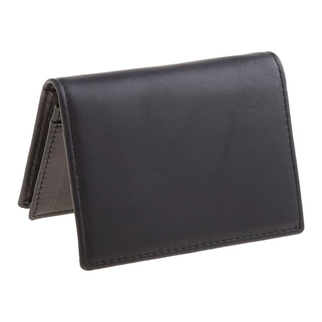 Men Black  Expandable Credit Card ID Business Cards Holder Wallet for Cas