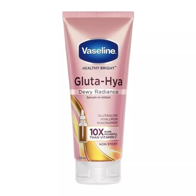 Vaseline Gluta-Hya Dewy Radiance, 200ml, Serum-In-Lotion, free shipping