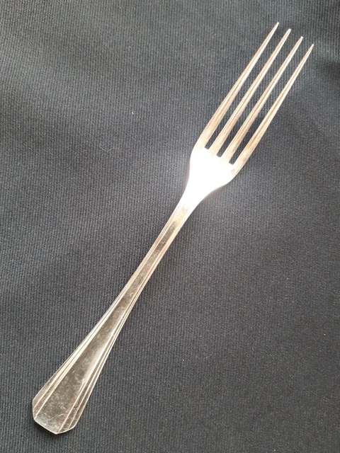 1 fourchette de table CHRISTOFLE modèle BORÉAL métal argenté 20,5 cm ART DÉCO