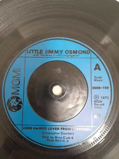 Little Jimmy Osmond  - Long haired lover from Liverpool/Mother of mine on MGM