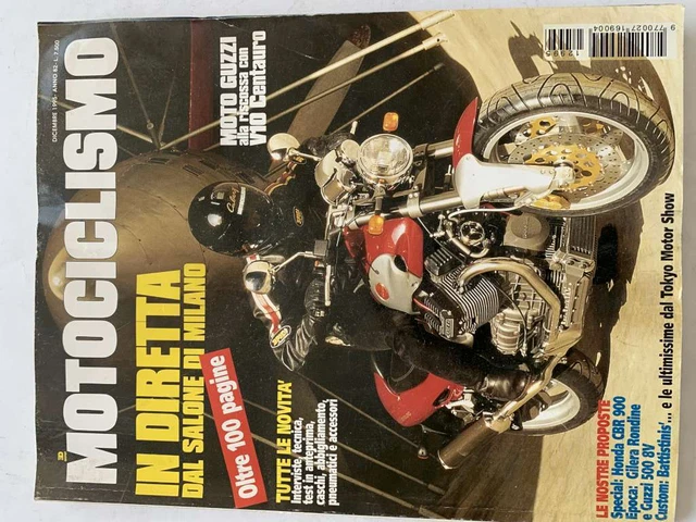 Motociclismo Dicembre 1995 Moto Guzzi V10 Centauro  Honda Cbr 900 Gilera Rondine