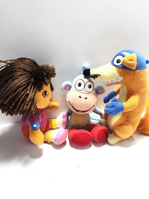 DORA THE EXPLORER Ty Beanie Baby Swiper Boots Dora 7" plush £23.65