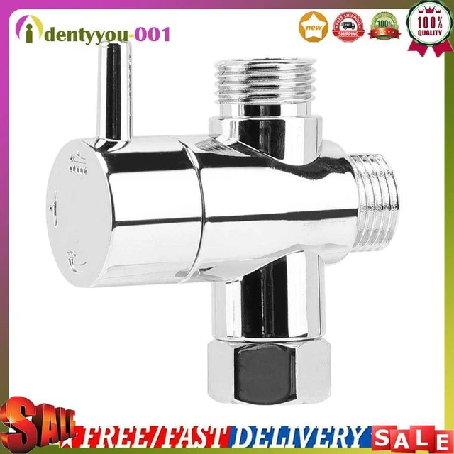 Grifo de ducha de 3 vías 1/2 divisor de agua válvula desviador adaptador boquilla