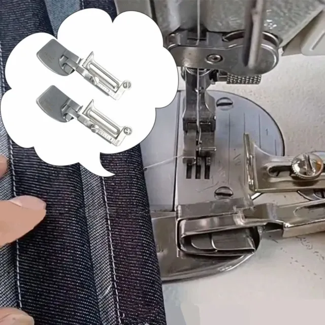 2pcs Rolled Hem Presser Foot Hemming Foot For Sewing Machine