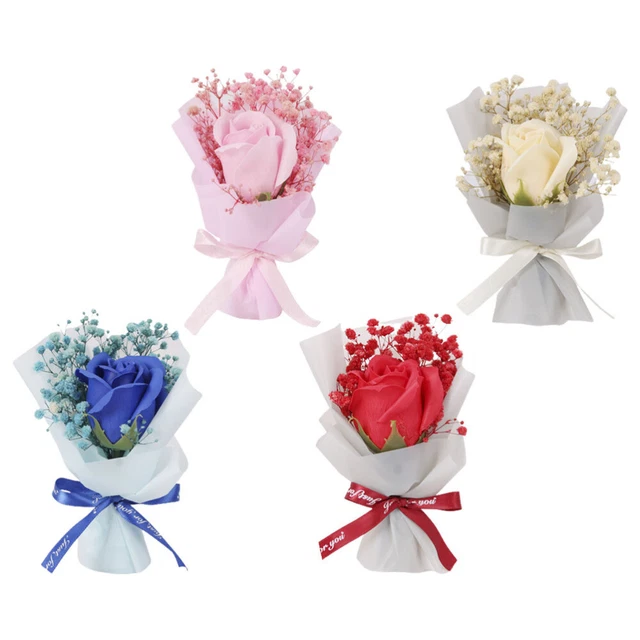 Mazzo di fiori di sapone Atem Der Eternigen Des Babys rosa di San Valentino artificiale