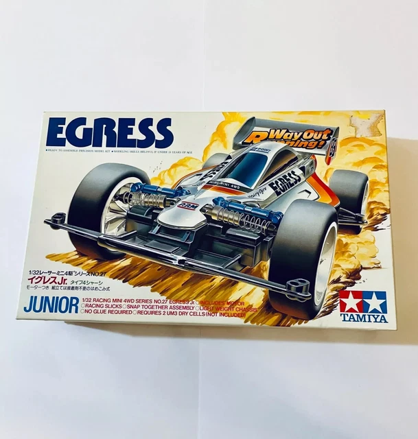 TAMIYA MINI 4WD Egress Junior 1/32 Racer Serie Nr. 27 gebaut Vintage ...