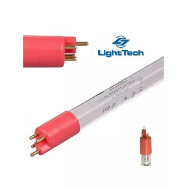 T5 UVC Ersatzlampe 40 und 75 Watt UV kurz 65,6cm roter Sockel zb. für Tauch UVC