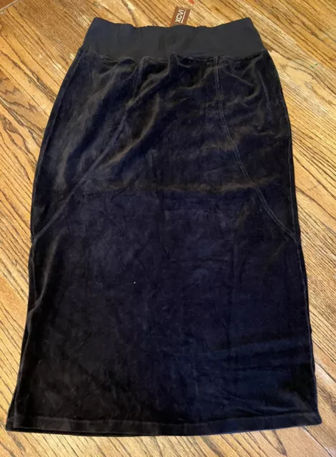 XCVI Blair Pencil Skirt, Black- NWT Size L Side Slit Stretch RN 123923