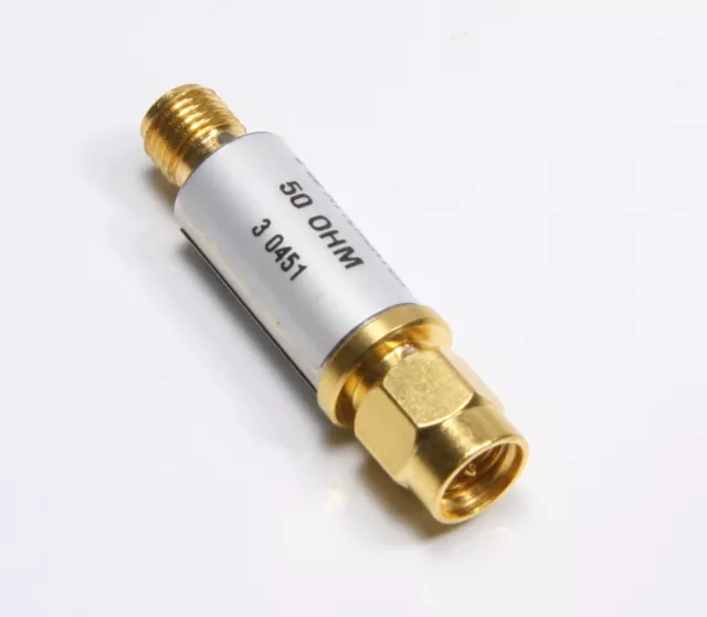 Mini-Circuits VAT-6 + DC to 6.0 GHz, 6dB, 50 Ω, 1W, SMA Fixed Coaxial Attenuator