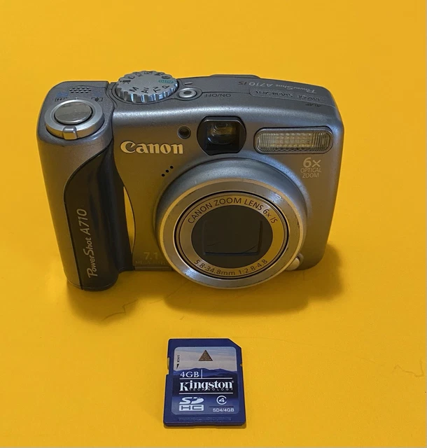 CANON POWERSHOT A710 IS 7.1 MP Digital Camera w/SD card Made